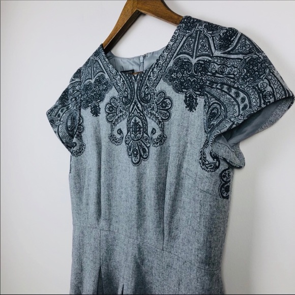 TALBOTS Wool Cap Sleeve Dress - Picture 2 of 6